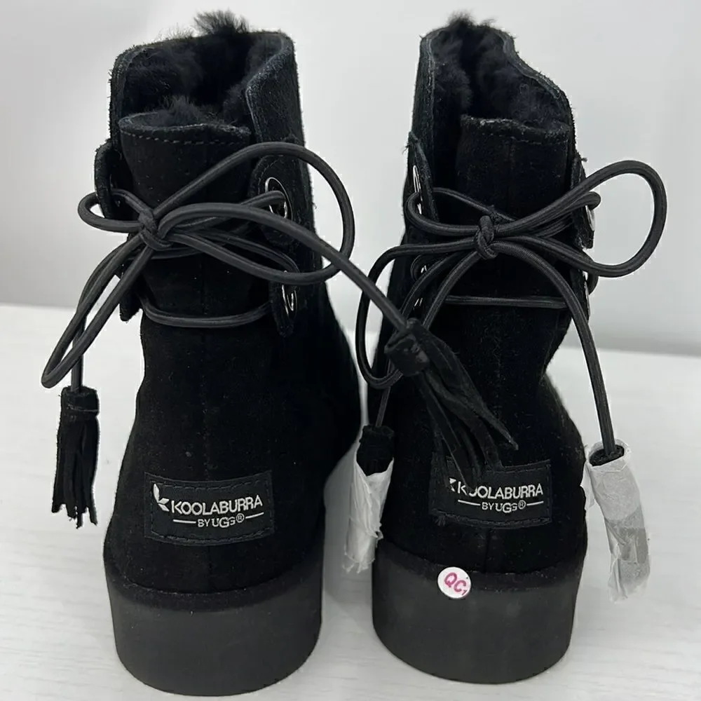 Koolaburra by UGG black suede warm booties